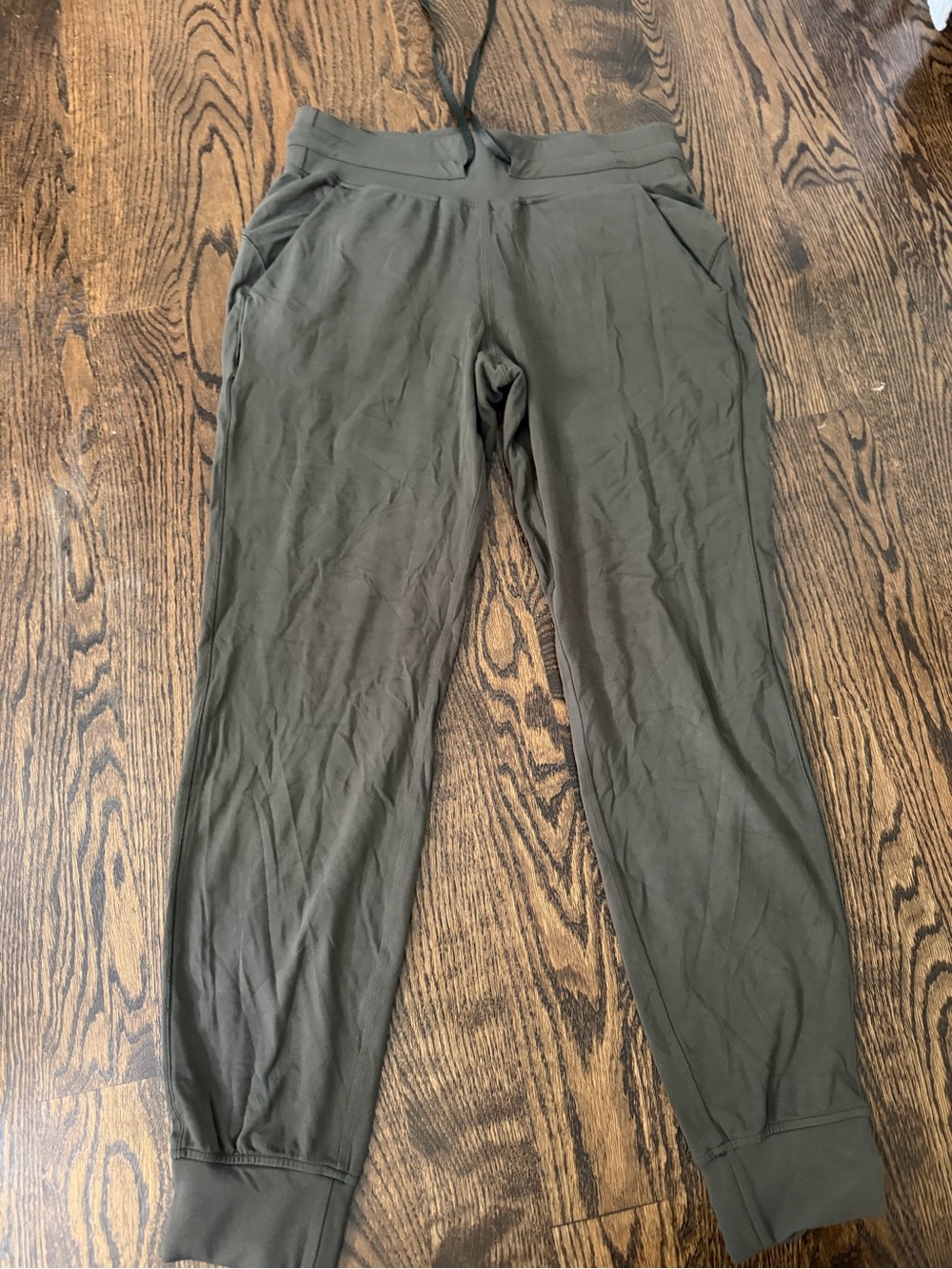 Womens Olive Green Jogger Pants